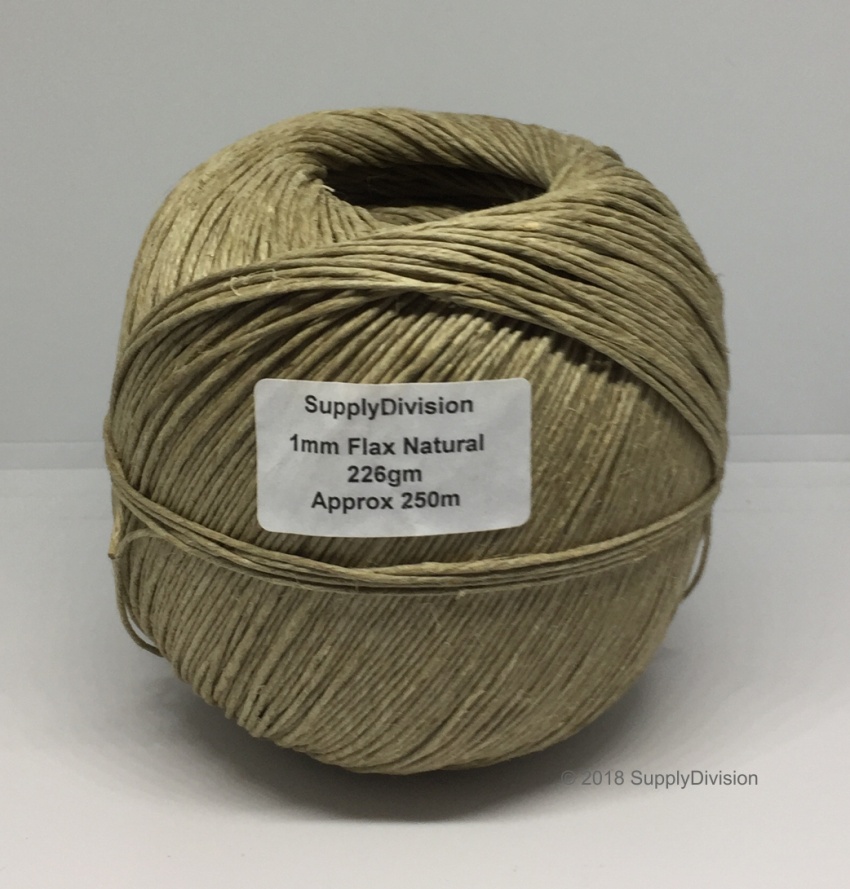 Flax cord on spool (approx 250m)